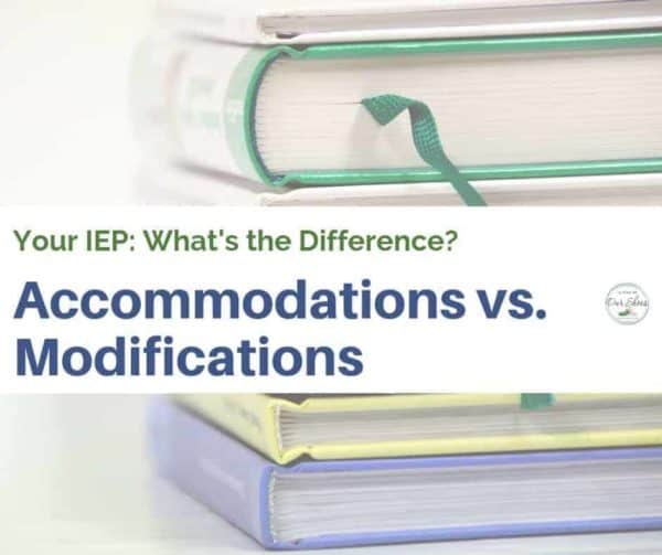 IEP accommodations modifications