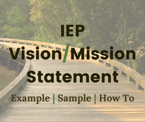 iep vision statement examples