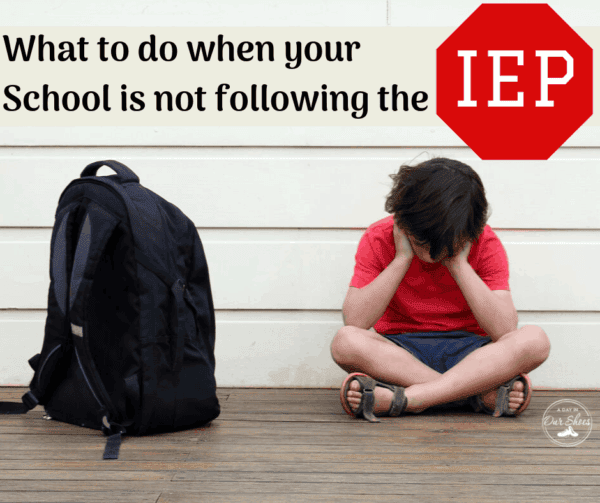 not following IEP 1