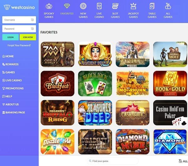 WestCasino.com Review