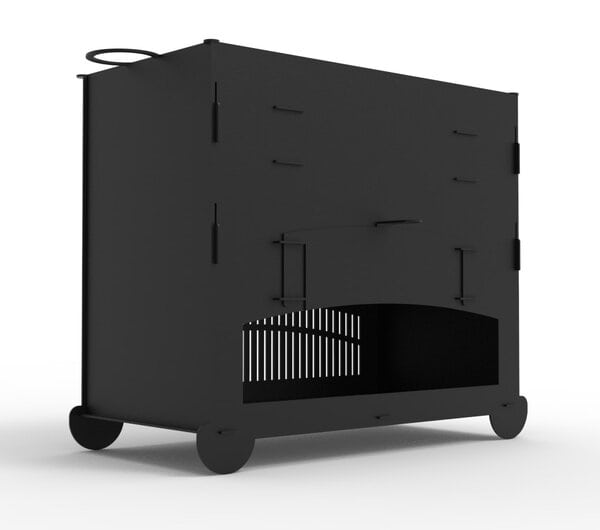 Коптильня на дровах, горячего копчения – чертеж для лазерного станка DXF