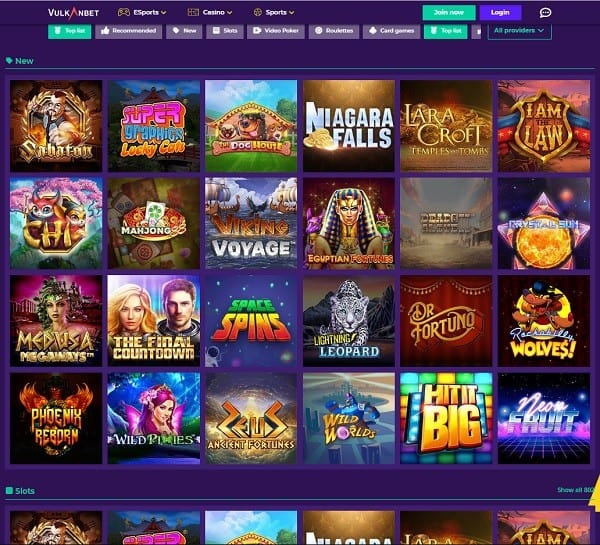 VulkanBet Casino, Sports and Live Dealer Review