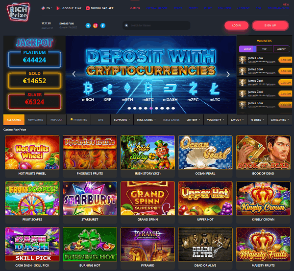 Rich Prize Online Casino Review 