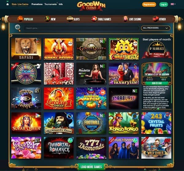 GoodWin Casino Review & Rating