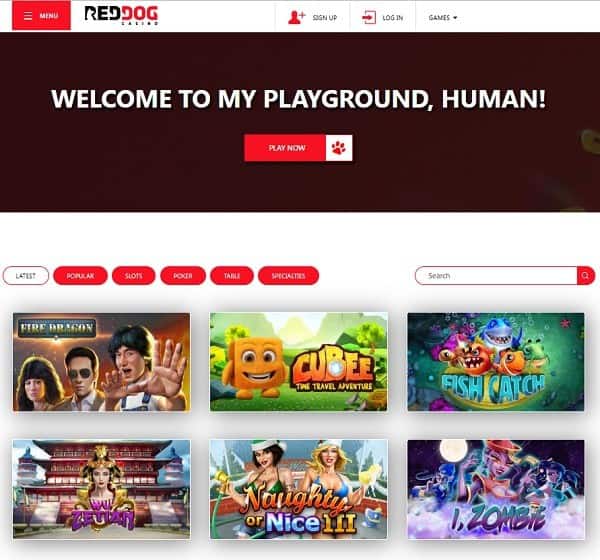 Red Dog Casino Review, Rating, Bonuses