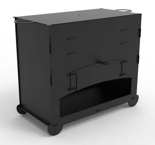 Коптильня на дровах, горячего копчения – чертеж для лазерного станка DXF