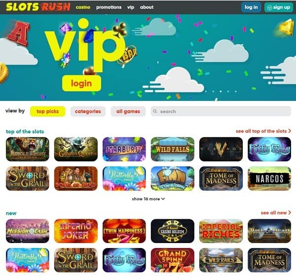 Slots Rush Casino Online Review 