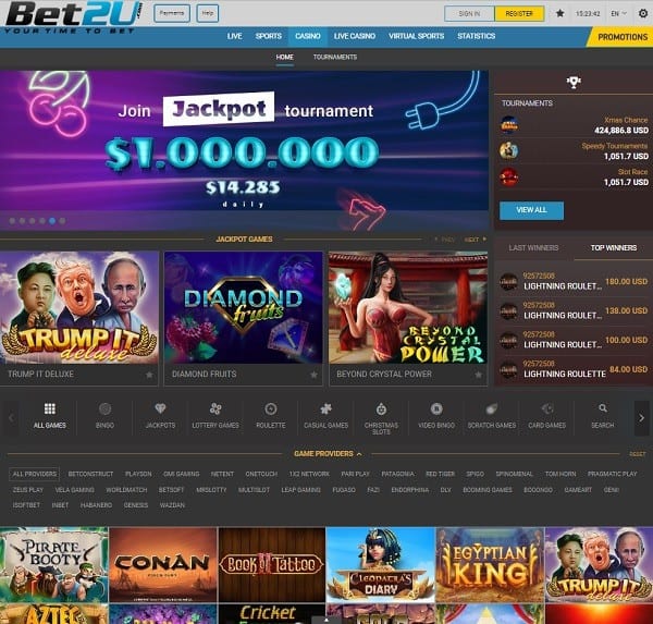 BET2U Casino Online Review