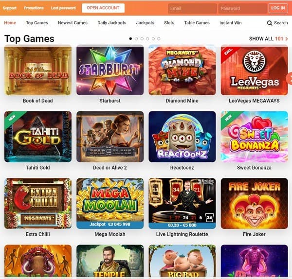 Leo Vegas Casino mobile games