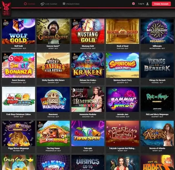 Homepage of Royal Rabbit Casino