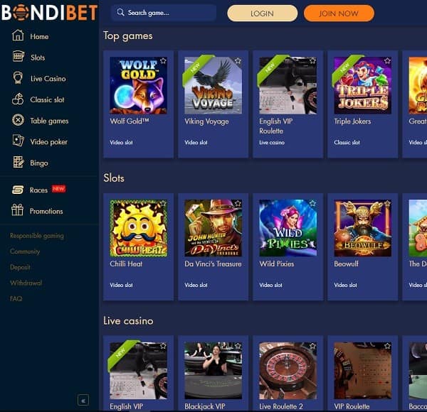 BondiBet Casino Review