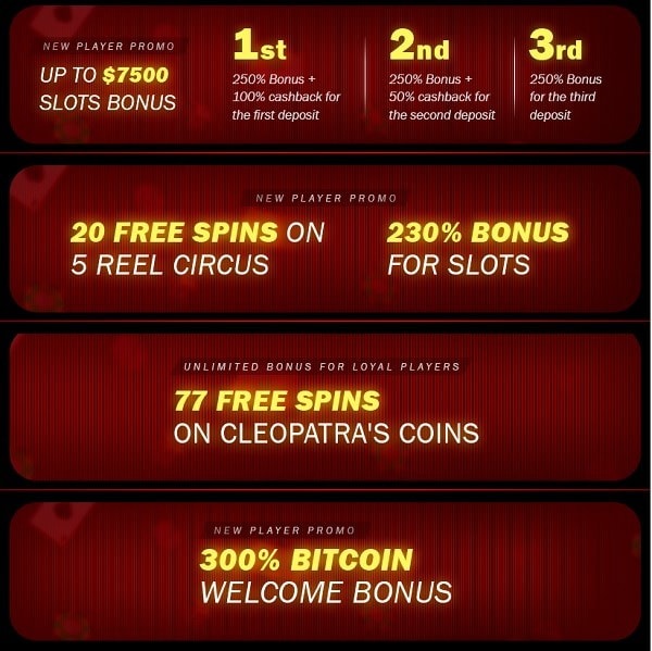 Superior Casino bonuses, promotions, free spins - full list