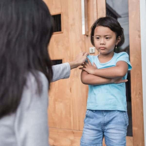 You cannot reward and punish a skill set into a child.