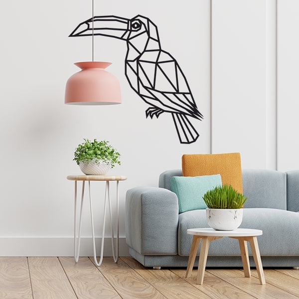 Панно - "Тукан" Автокад чертежи панно в DXF формате