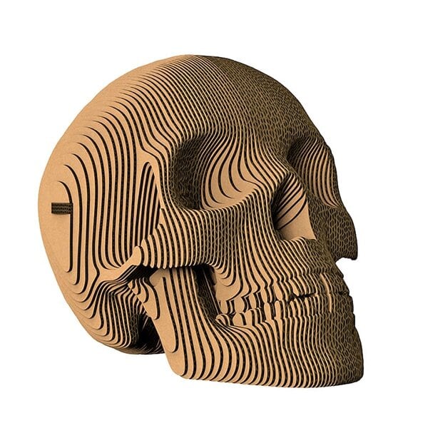 Череп – чертеж-пазл для лазера CorelDRAW