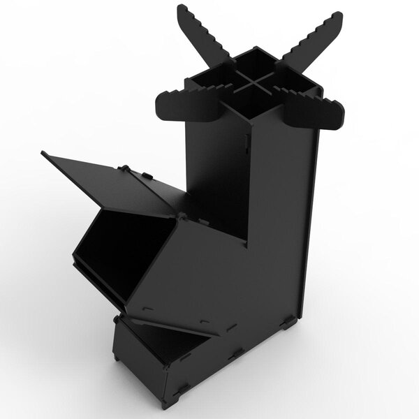 Турбо-печь Ракета – мини печь, чертеж DXF 35 см