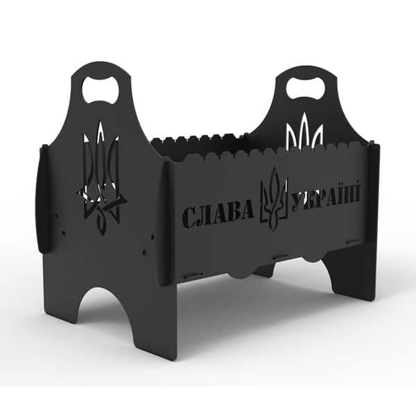 Мангал "Слава Украине" – чертеж в dxf | Мангал – Слава Україні dxf