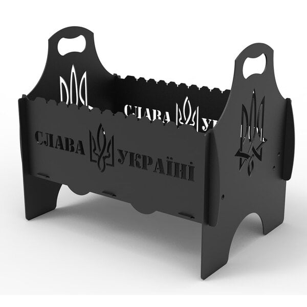 Мангал "Слава Украине" – чертеж в dxf | Мангал – Слава Україні dxf