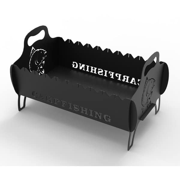 Большой рыбацкий мангал с изображением рыбы – чертеж для лазерного станка