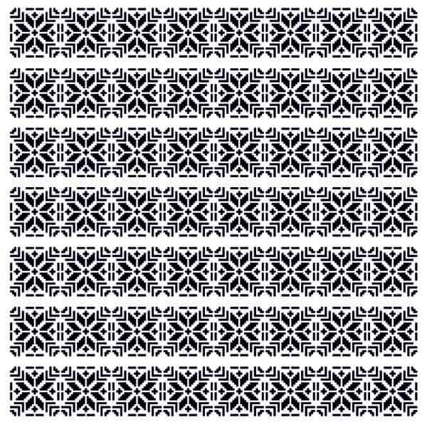 Вышиванка – чертеж Украинского орнамента в DXF формате