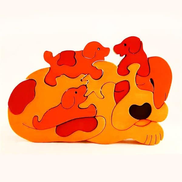 Пазл Собачки – Чертеж для лазерного станка dxf