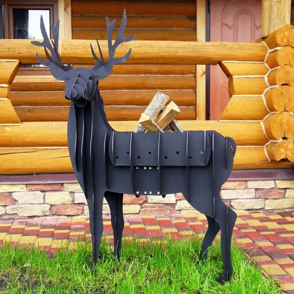 Мангал в виде животного – "Олень" Чертеж для лазерного станка DXF и DWG