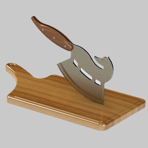 Тесак кухонный в виде лисы – Чертеж в DXF формате