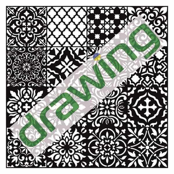 Трафарет – Плитка – Чертеж DXF для лазерного станка