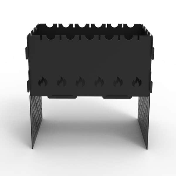 Компактный походный мангал формата А4 – чертеж для лазерного станка DXF \ SOLIDWORKS