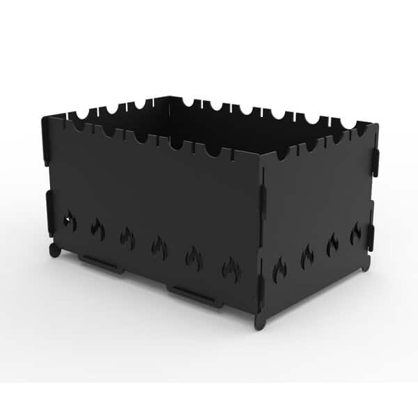 Компактный походный мангал формата А4 – чертеж для лазерного станка DXF \ SOLIDWORKS