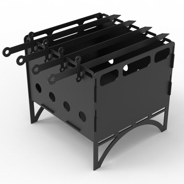 Микро мангал для походов – чертеж для лазерного станка DXF и SOLIDWORKS
