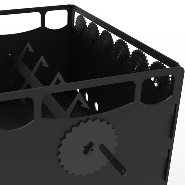 Мангал с одновременным вращающимися шампурами и вертелом посередине – чертеж DXF — изображение 9