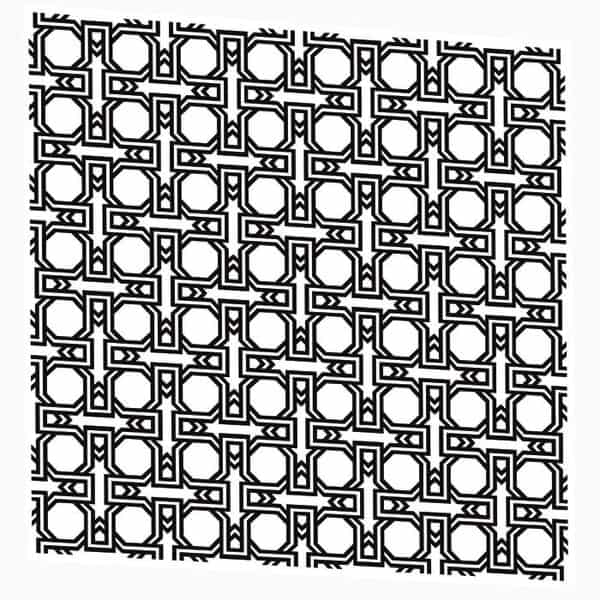 Трафарет бесшовный "Вавилон" (по горизонтали и вертикали) – DXF