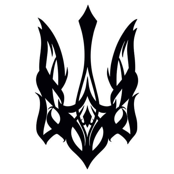 Герб Украины (Чертеж панно) | Герб України для лазерного верстанка DXF