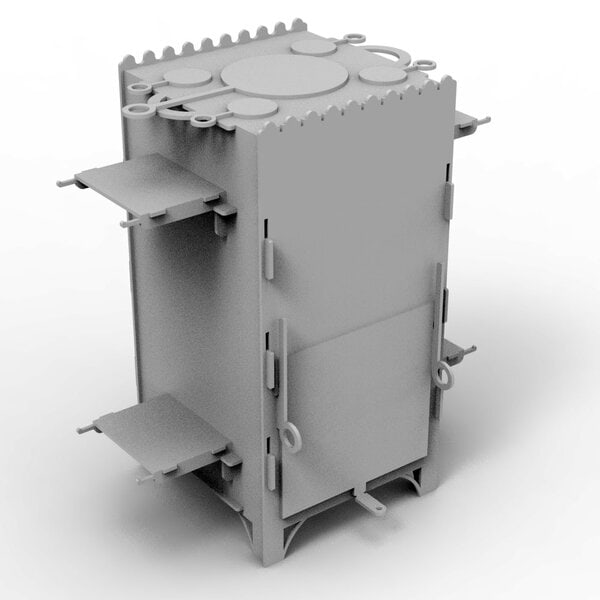 Буржуйка, печь, духовка, мангал, плитка для готовки разборная конструкция (чертеж для лазерного станка DXF)