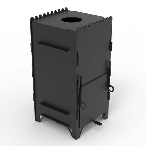 Буржуйка, печь, духовка, мангал, плитка для готовки разборная конструкция (чертеж для лазерного станка DXF)