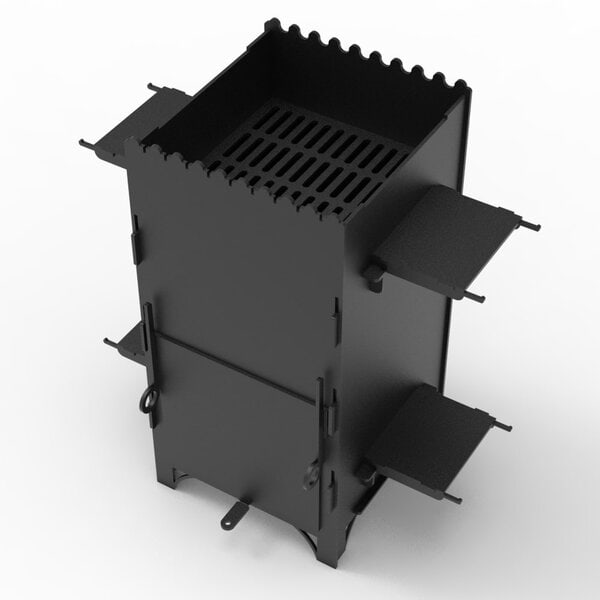 Буржуйка, печь, духовка, мангал, плитка для готовки разборная конструкция (чертеж для лазерного станка DXF)