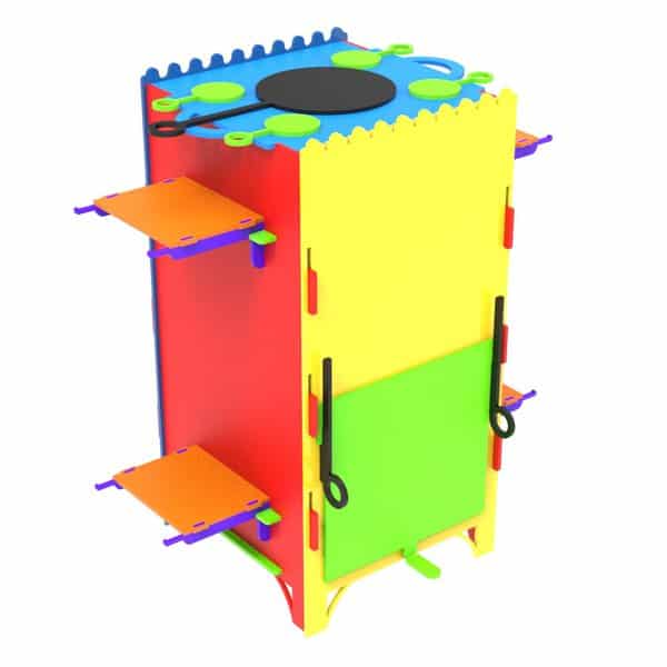 Буржуйка, печь, духовка, мангал, плитка для готовки разборная конструкция (чертеж для лазерного станка DXF)