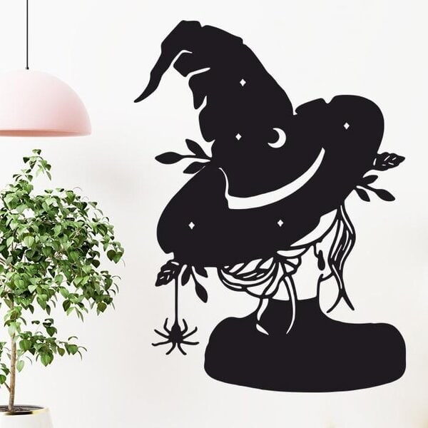 Хэллоуин – ведьмочка (Halloween - Witch) чертеж для лазера DXF