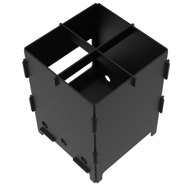 Походная мини-печь на щепе или угле, чертеж для лазера в DXF. Щепочница разборная DXF