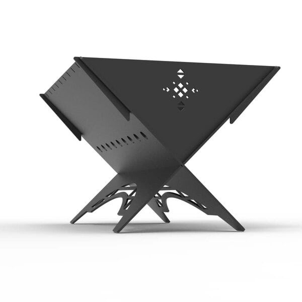 Мангал из двух перекрестных пластин (Чертеж в DXF формате для лазерного станка)