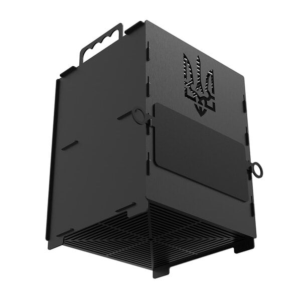 Большая двухярусная печь с трезубцем – чертеж для лазерного станка в DXF формате