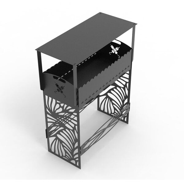 Высокий мангал с крышей чертеж DXF. Вместо крыши можно установить полки (Высота мангала – 900 мм)