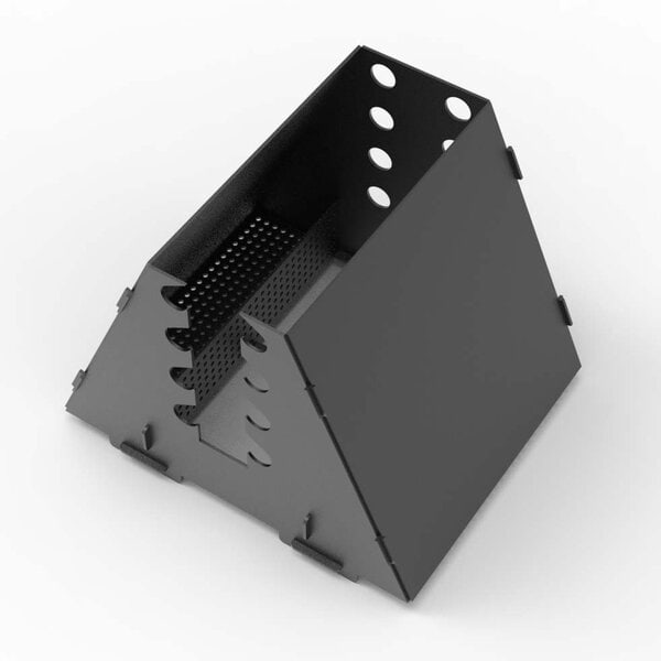 Вертикальный мангал для полезного приготовления шашлыка. Чертеж для лазерного станка DXF