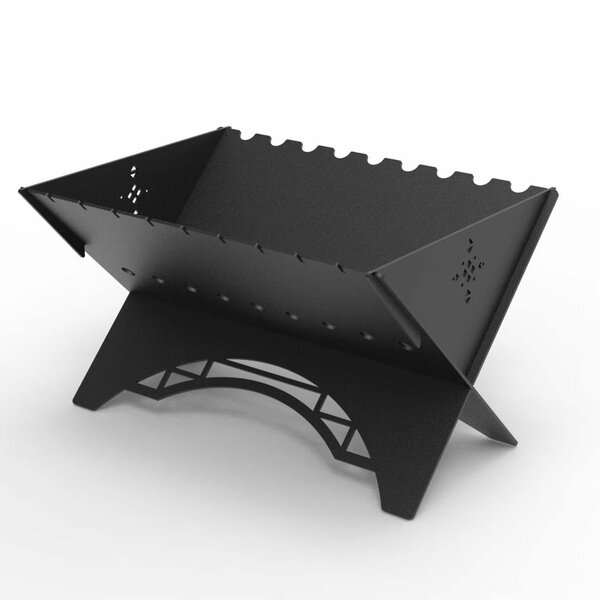 Мангал из двух перекрестных пластин (Чертеж в DXF формате для лазерного станка)