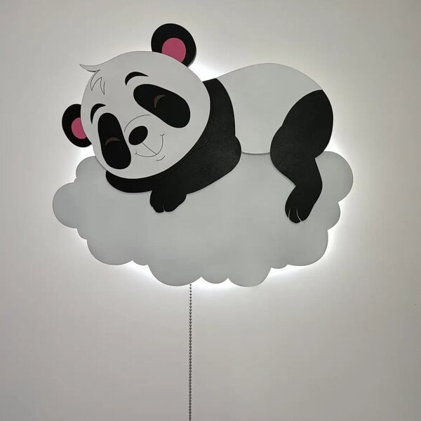 Детское панно \ ночник "Панда" – Многослойное панно, чертеж в dxf формате