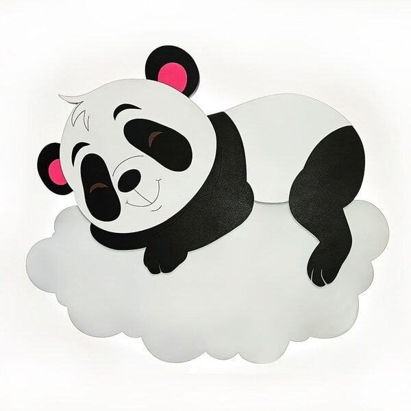 Детское панно \ ночник "Панда" – Многослойное панно, чертеж в dxf формате