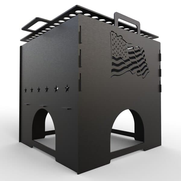 Костровая чаша "США", чертеж DXF для лазерного станка. Америка | Барбекю | Гриль | Печь | Костровая чаша