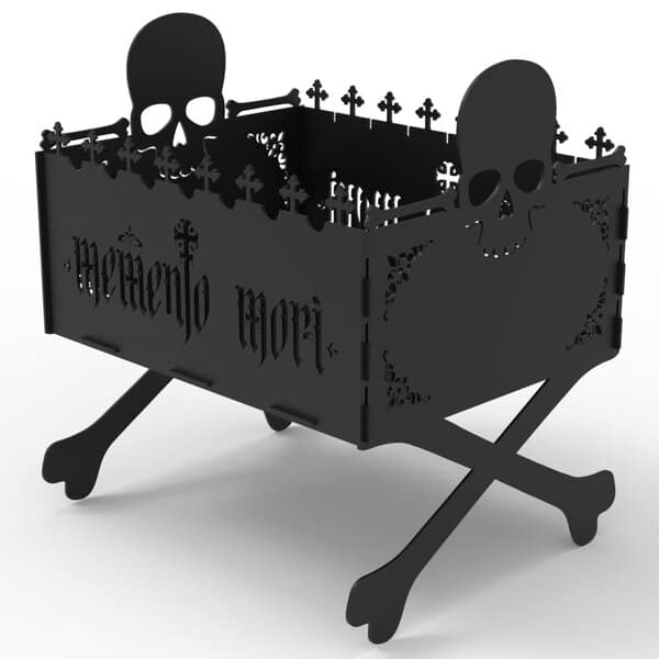 Мангал-чаша "Memento mori" - чертеж в dxf формате. Барбекю dxf, гриль dxf, барбекю dxf