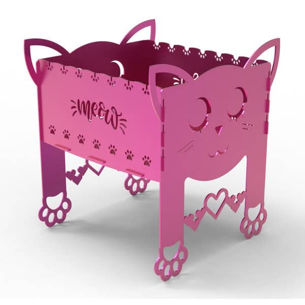 Мангал «Мяу» – чертеж DXF | Барбекю | Мангал | Гриль | Чертеж DXF (3 мм)